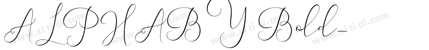 ALPHABY Bold字体转换